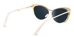 Ellen Cateye White Sunglasses3