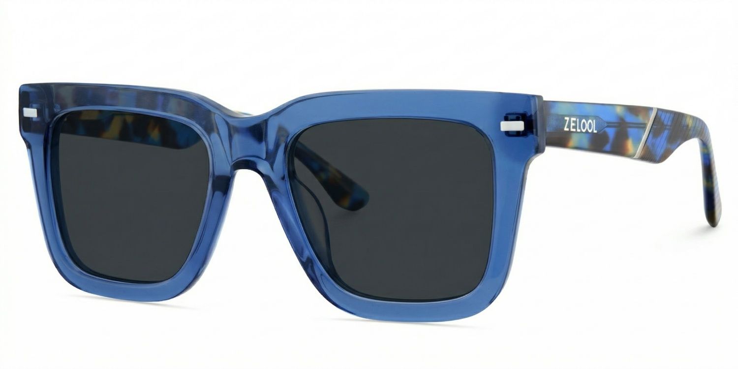 Redina Acetate Blue Frame Sunglasses | ZEELOOL2