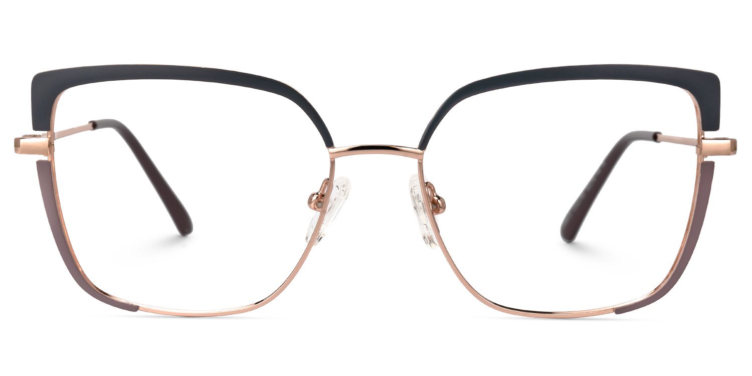 Grasso Square Two-Tone Eyeglasses & Metal Frames0