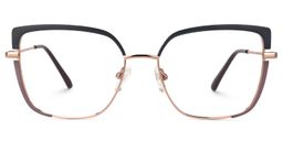 Grasso Square Two-Tone Glasses0