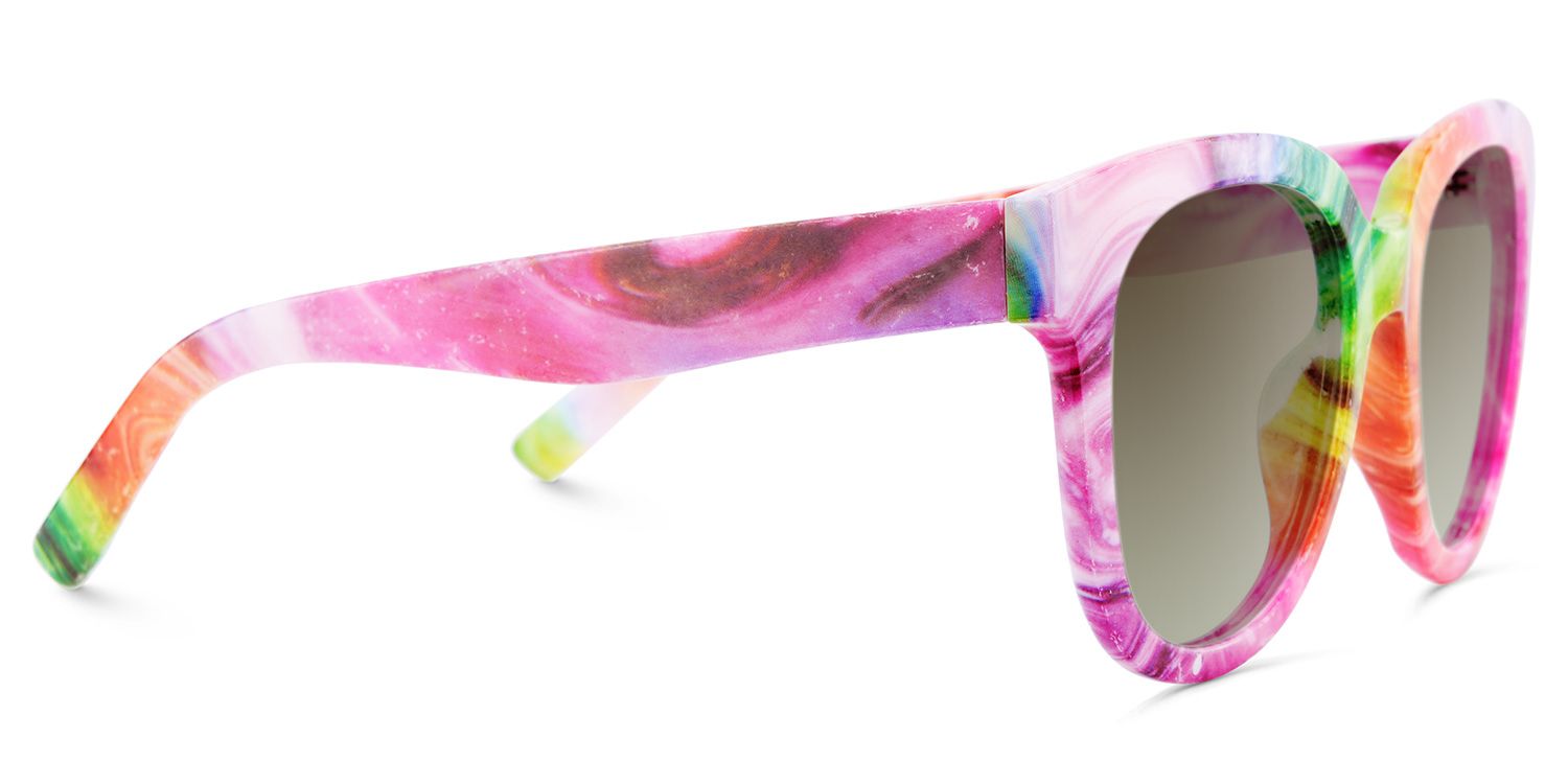 Multicolor Square Frame Glasses - Harrell on Sale | Zeelool3