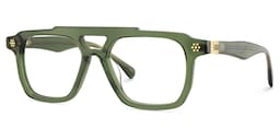 Mercurio Aviator Green Glasses3