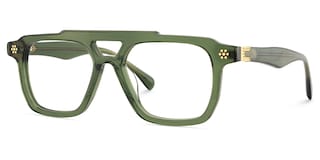 Mercurio Aviator Green Glasses3