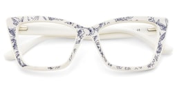 Mcnatt Cateye Blue Floral Glasses2