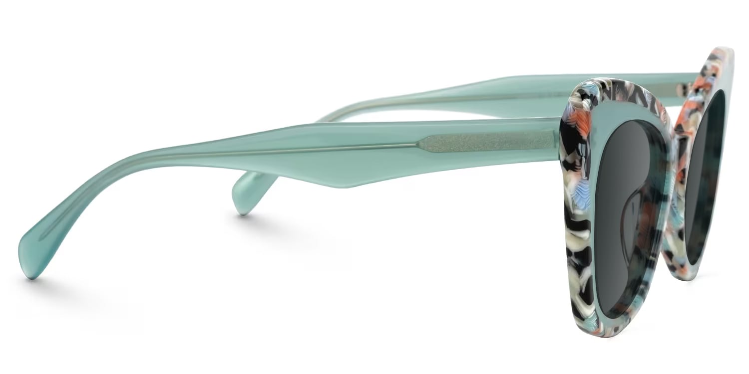 Dunkley Cateye Green Glasses2