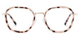 Mitchell Geometric Pink Tortoise Glasses1