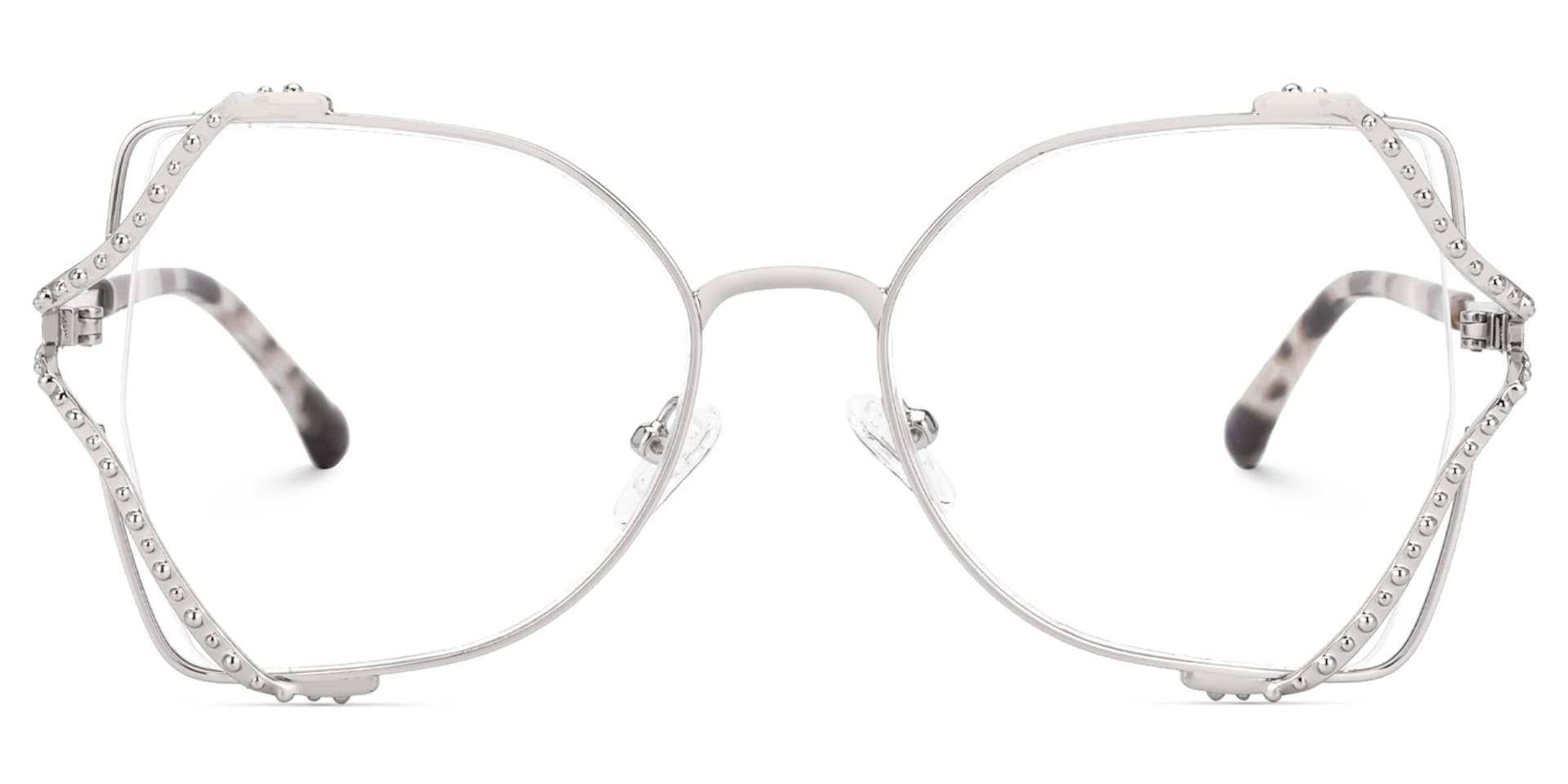 Mcconico Designer Eyeglasses in Butterfly Silver Frame0