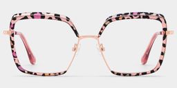 Cordaro Square Pink-Leopard Glasses0