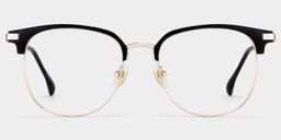 Naranjo Browline Black Glasses1