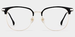 Naranjo Browline Black Glasses1