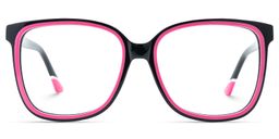 Mechelle Square Black Glasses0