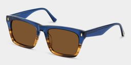 Brookins Blue Brown Rectangle Sunglasses2