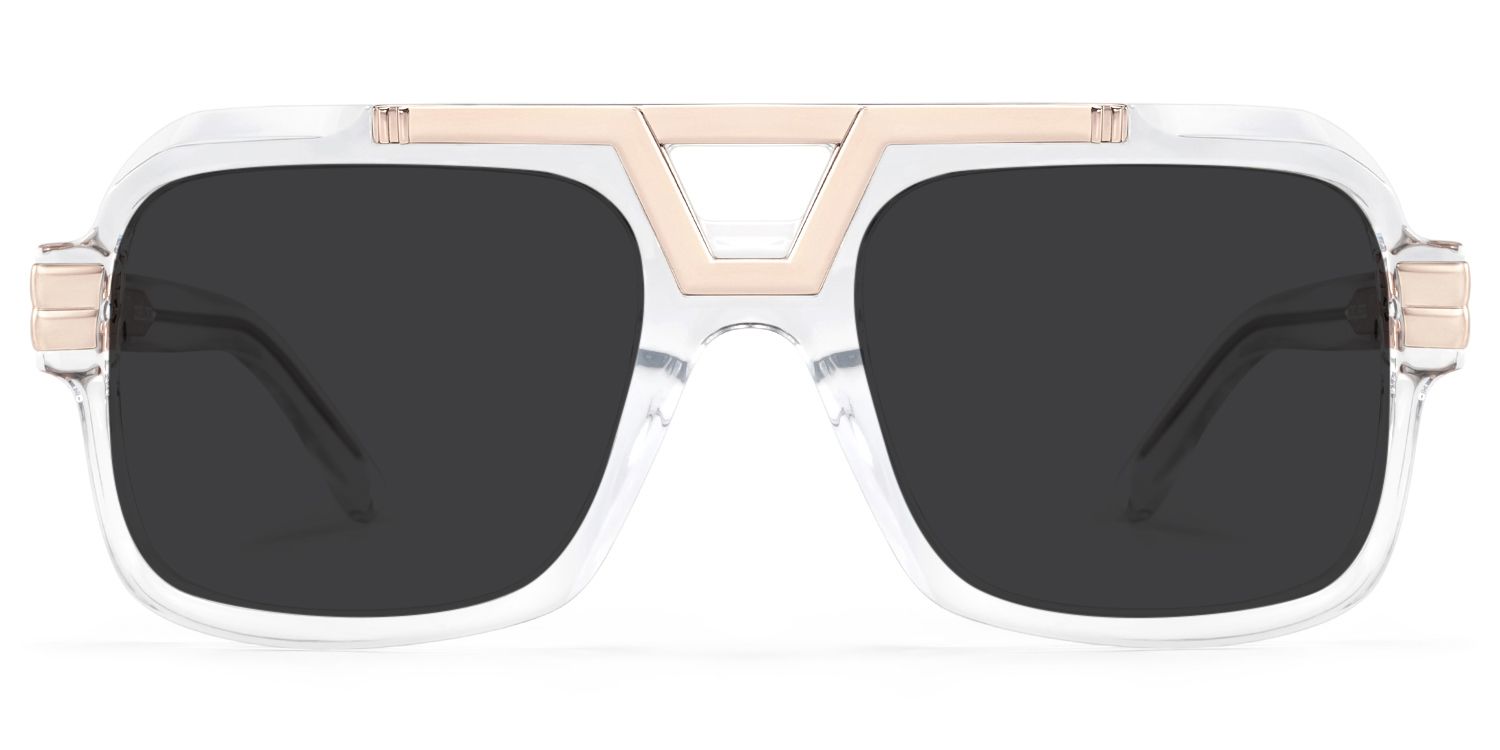 Croswell Acetate Aviator White Frame Glasses | Zeelool