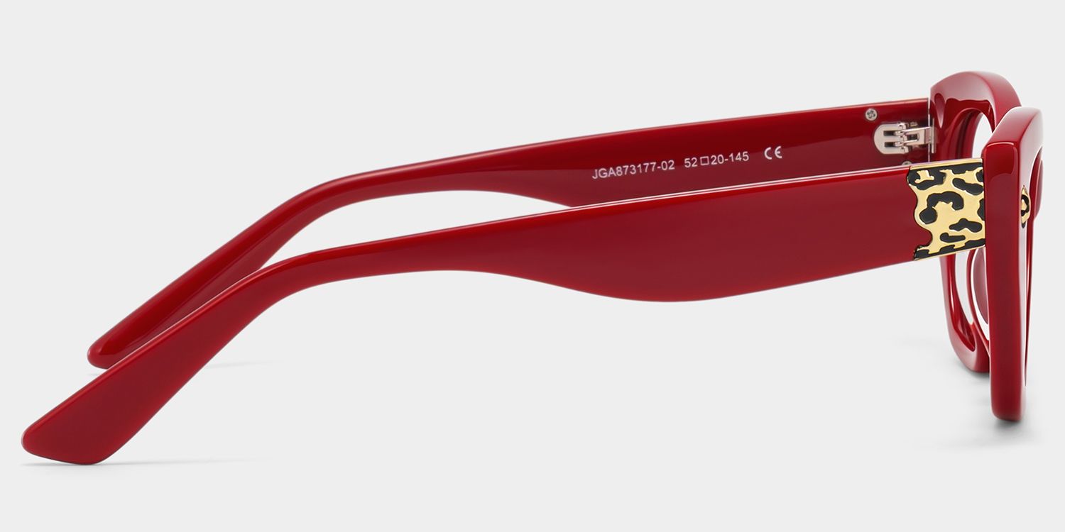 Dillon Red Cat-Eye Glasses | ZEELOOL4