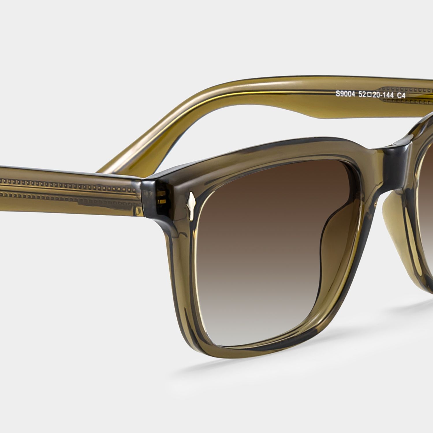 Fletcher Tr90 Brown Rectangle Frame Sunglasses | ZEELOOL