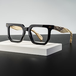 Shontay Square Black Glasses0