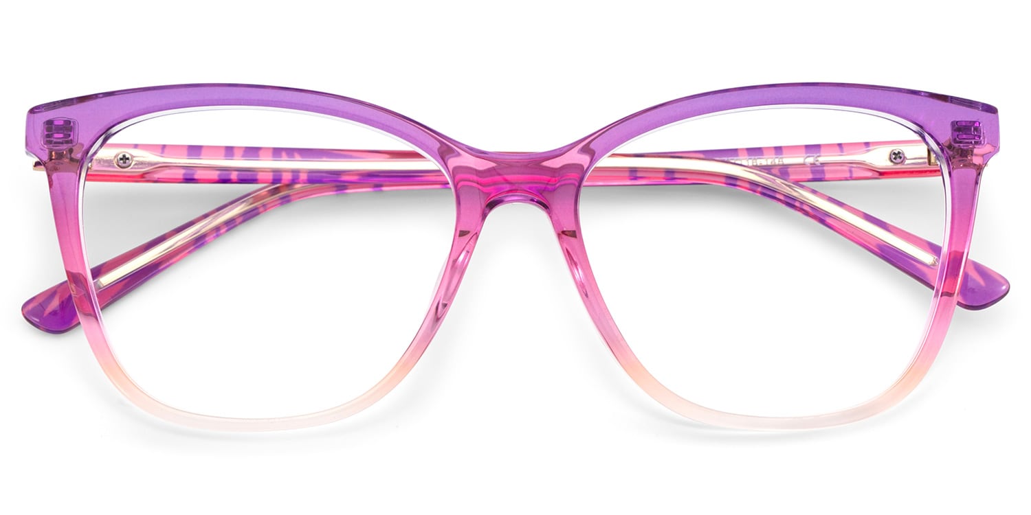 Gage Butterfly Purple Color Frame Glasses for Women | Zeelool2