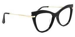 Indira Cat Eye Black Glasses2