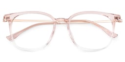 Cora Square Pink Glasses2