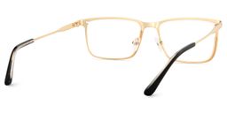 Roxana Rectangle Gold Glasses5