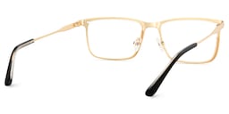 Roxana Rectangle Gold Glasses5