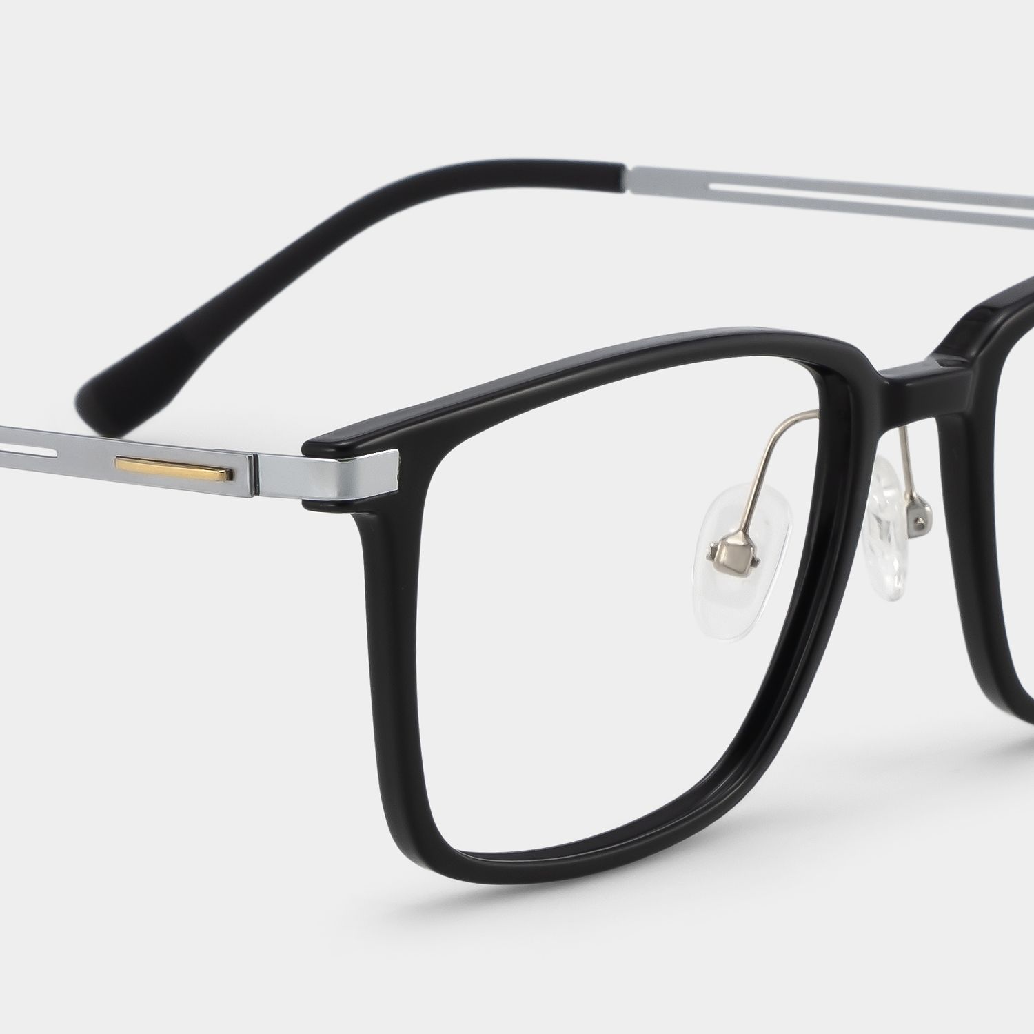 Black Ivonne Rectangle Frame Eyeglasses | Zeelool4