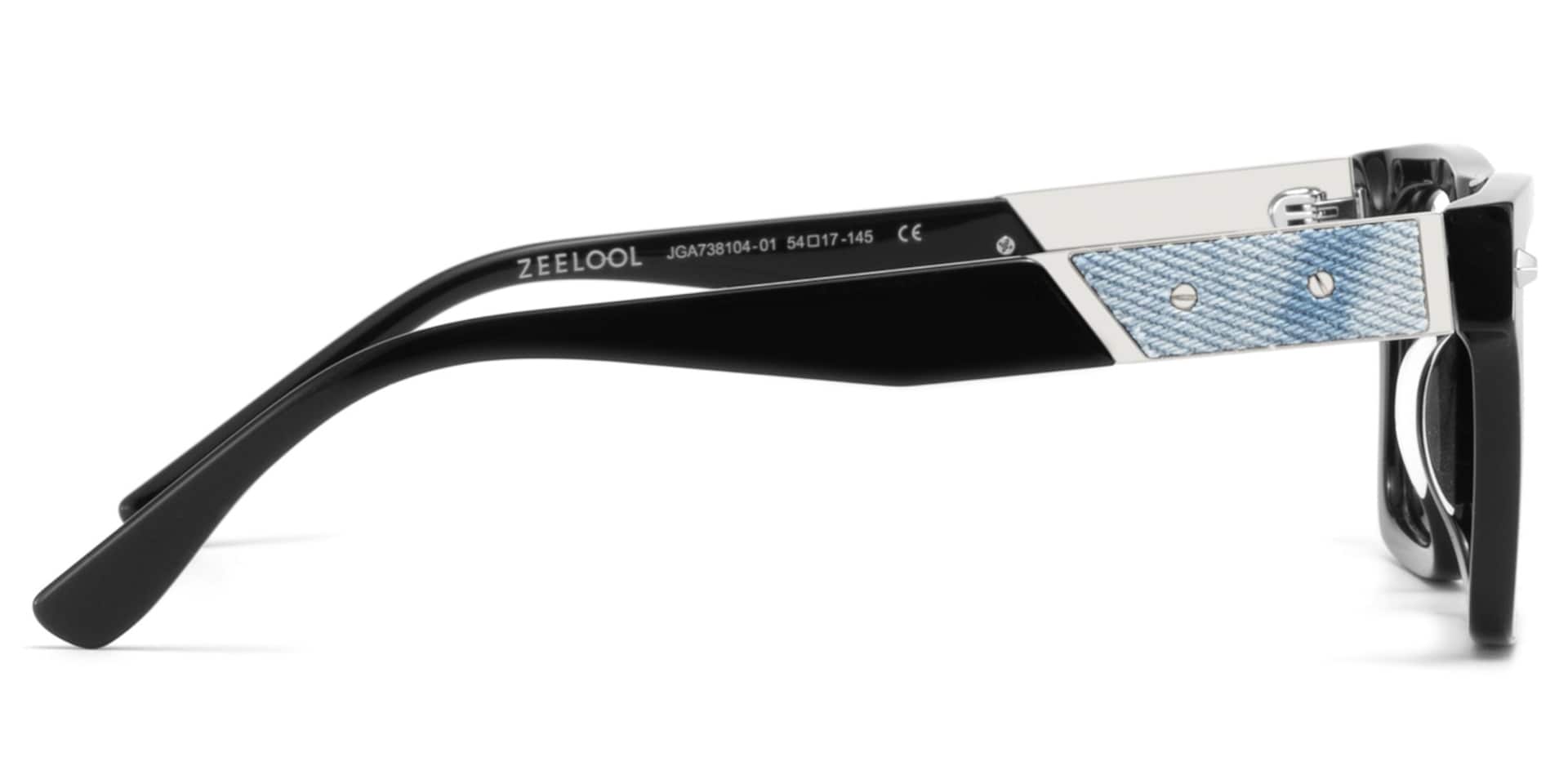 Trent Eyeglasses in Rectangle Black Frame | Zeelool4
