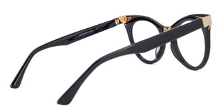 Jeanice Cateye Black Glasses3