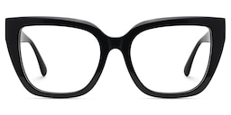 Tamarrah Cateye Black Glasses1