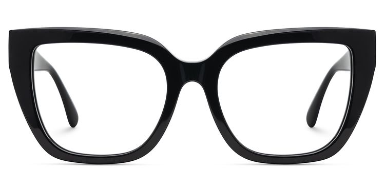 Tamarrah Cateye Black Glasses