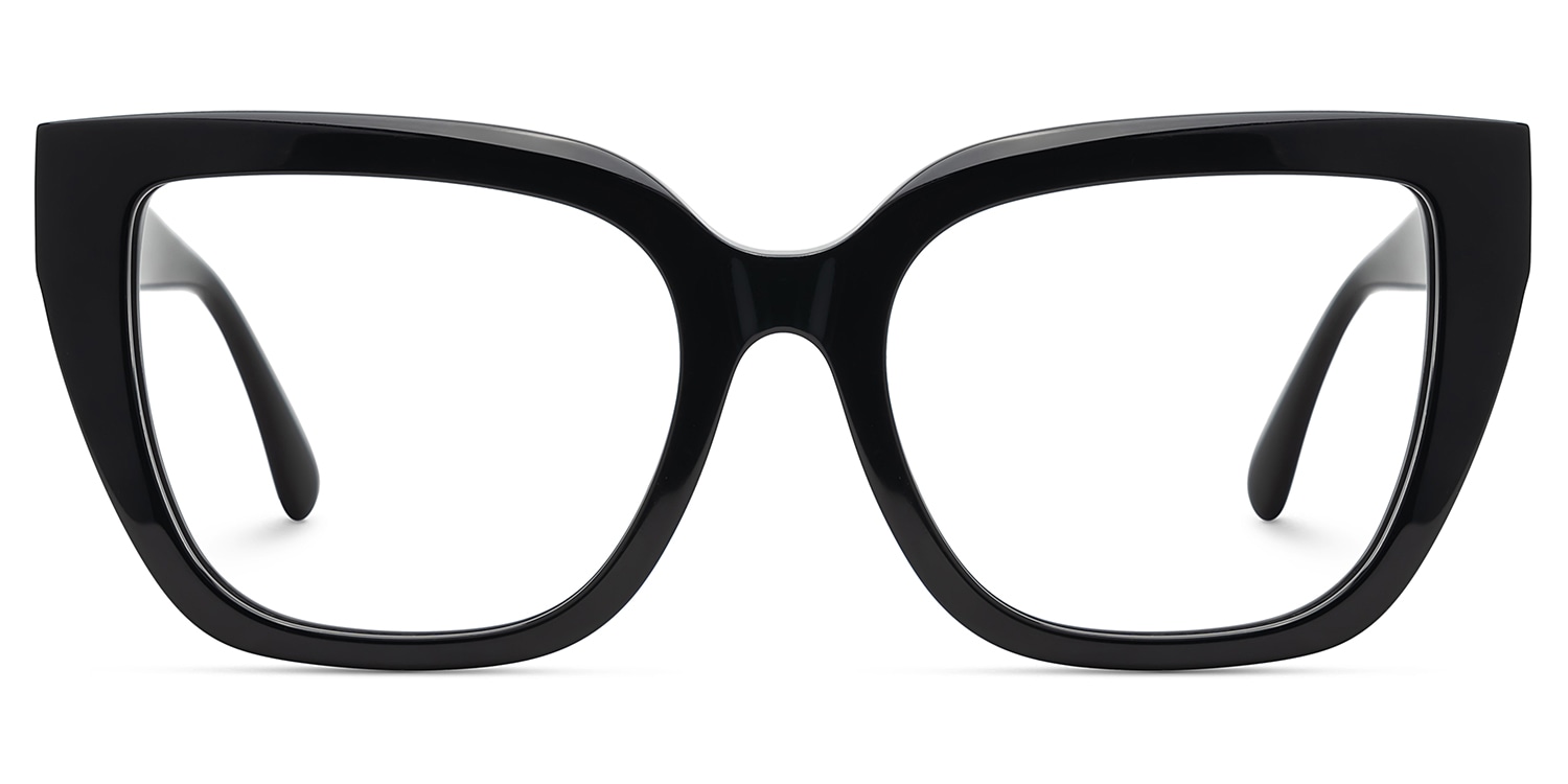 Tamarrah Cateye Black Glasses