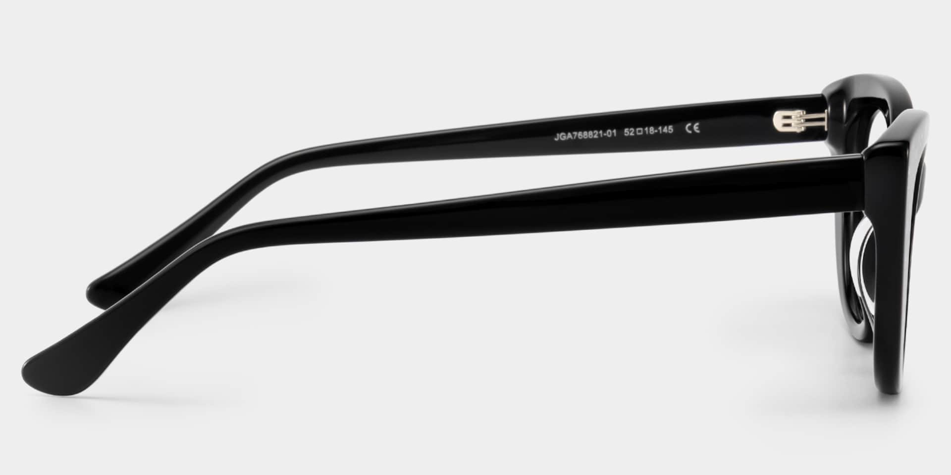 Elora Cat-Eye Black Glitter Glasses Frames with Diamond Chips | ZEELOOL5