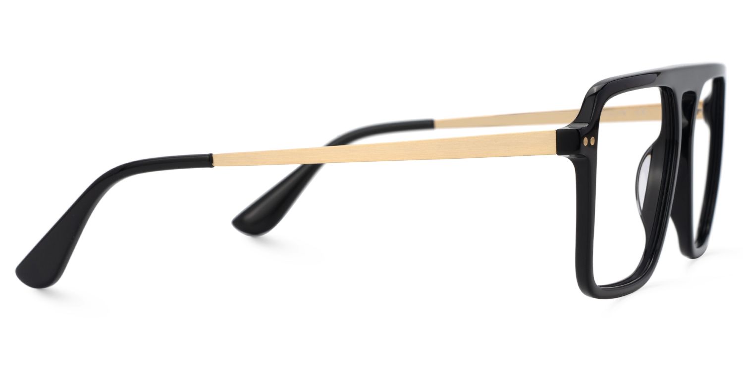 Briannie Black Aviator Prescription Glasses Online | Zeelool2
