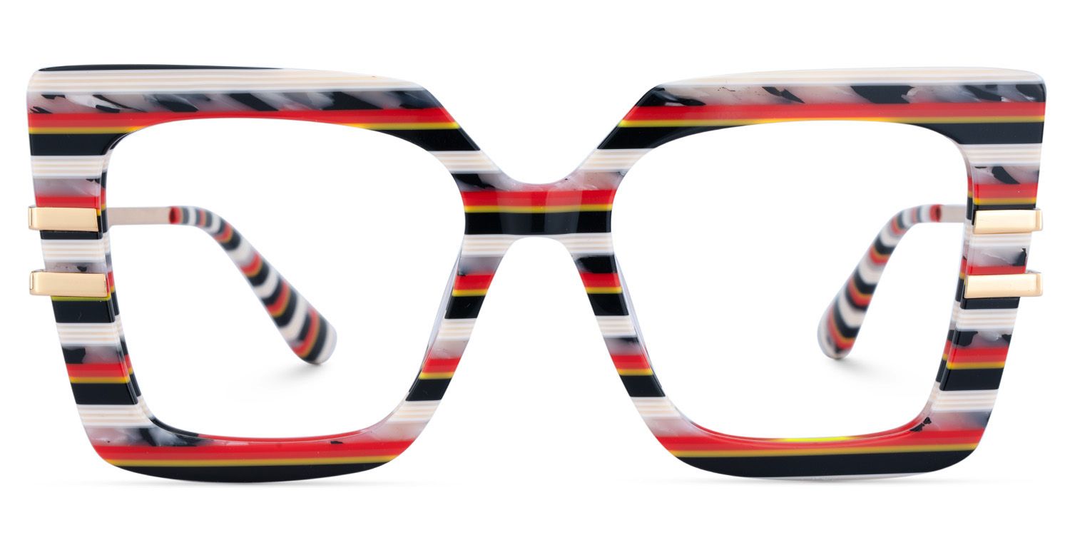 Best Women's Frames For Thick Lenses With Rainbow Stripes0