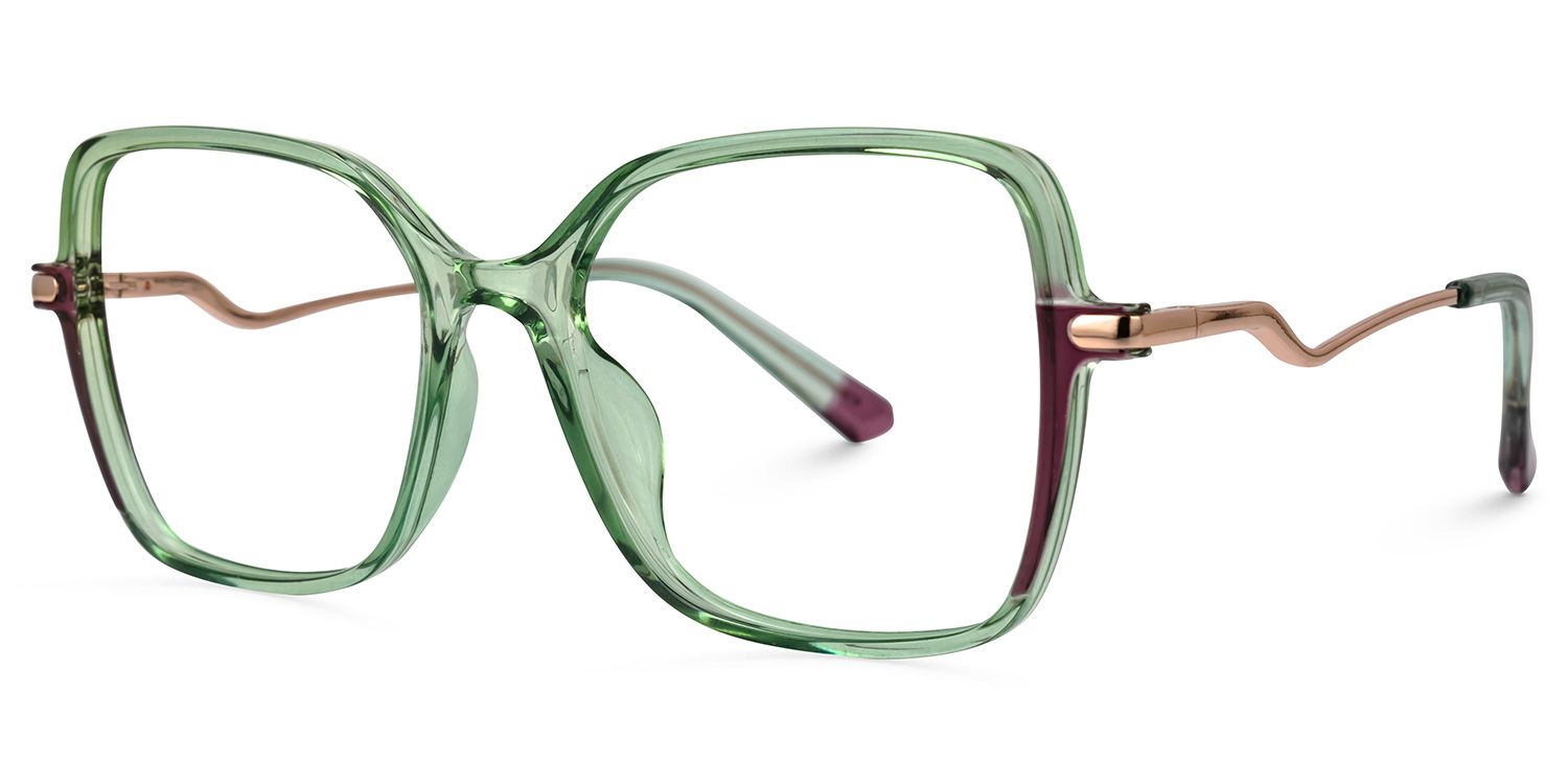 Rendon Square Green Glasses1