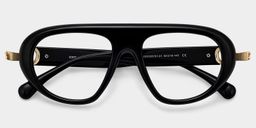 Aveline Black Aviator Glasses1