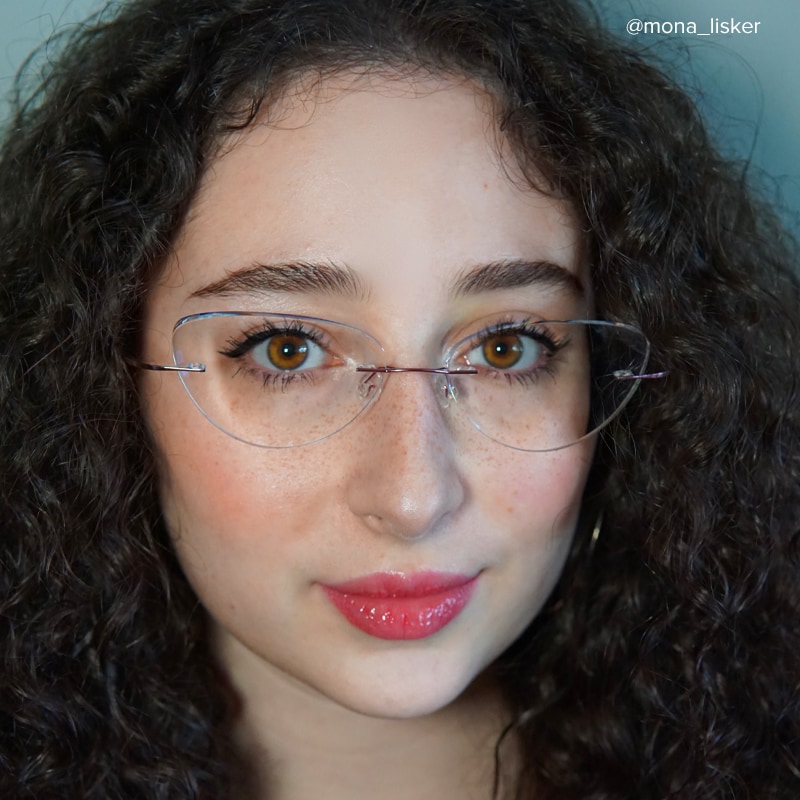 Evelyn Cat Eye Pink Glasses