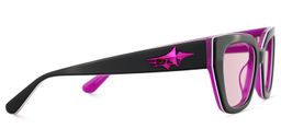 Flare Rectangle Black Sunglasses3