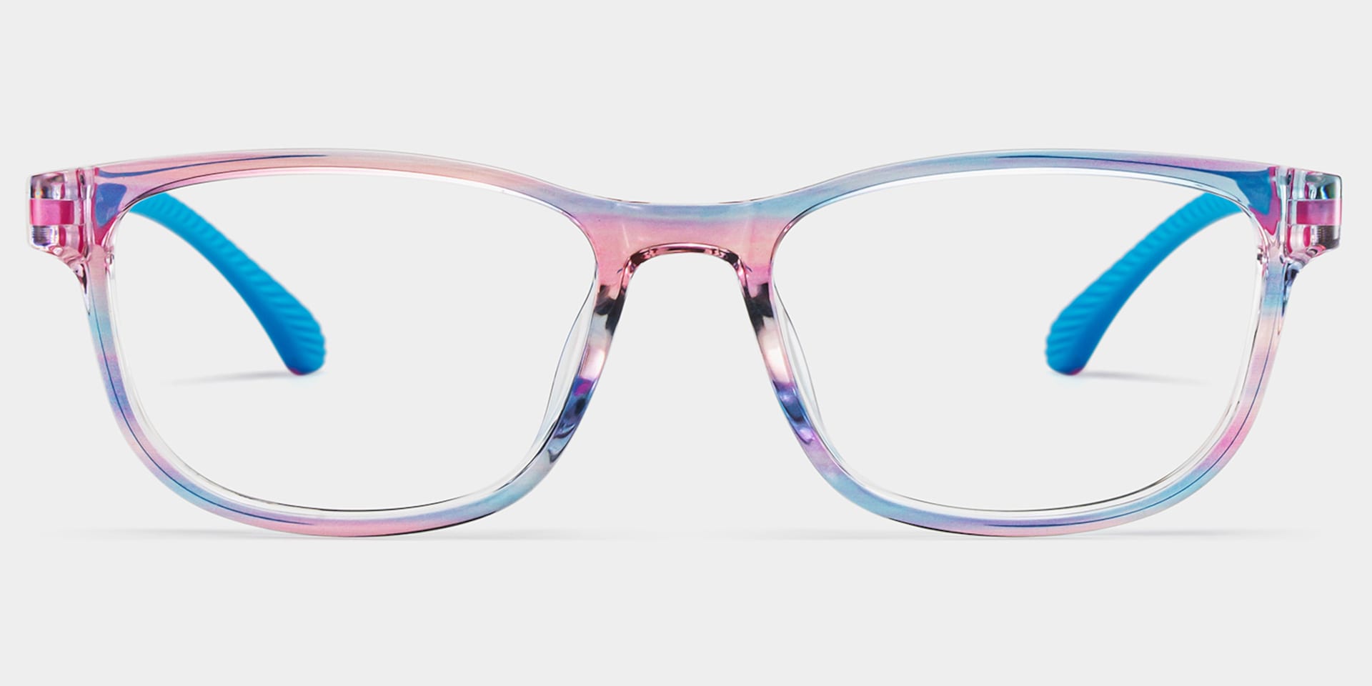Robin Rectangle Blue Pink Frame Eyeglasses for Pre-tweens1