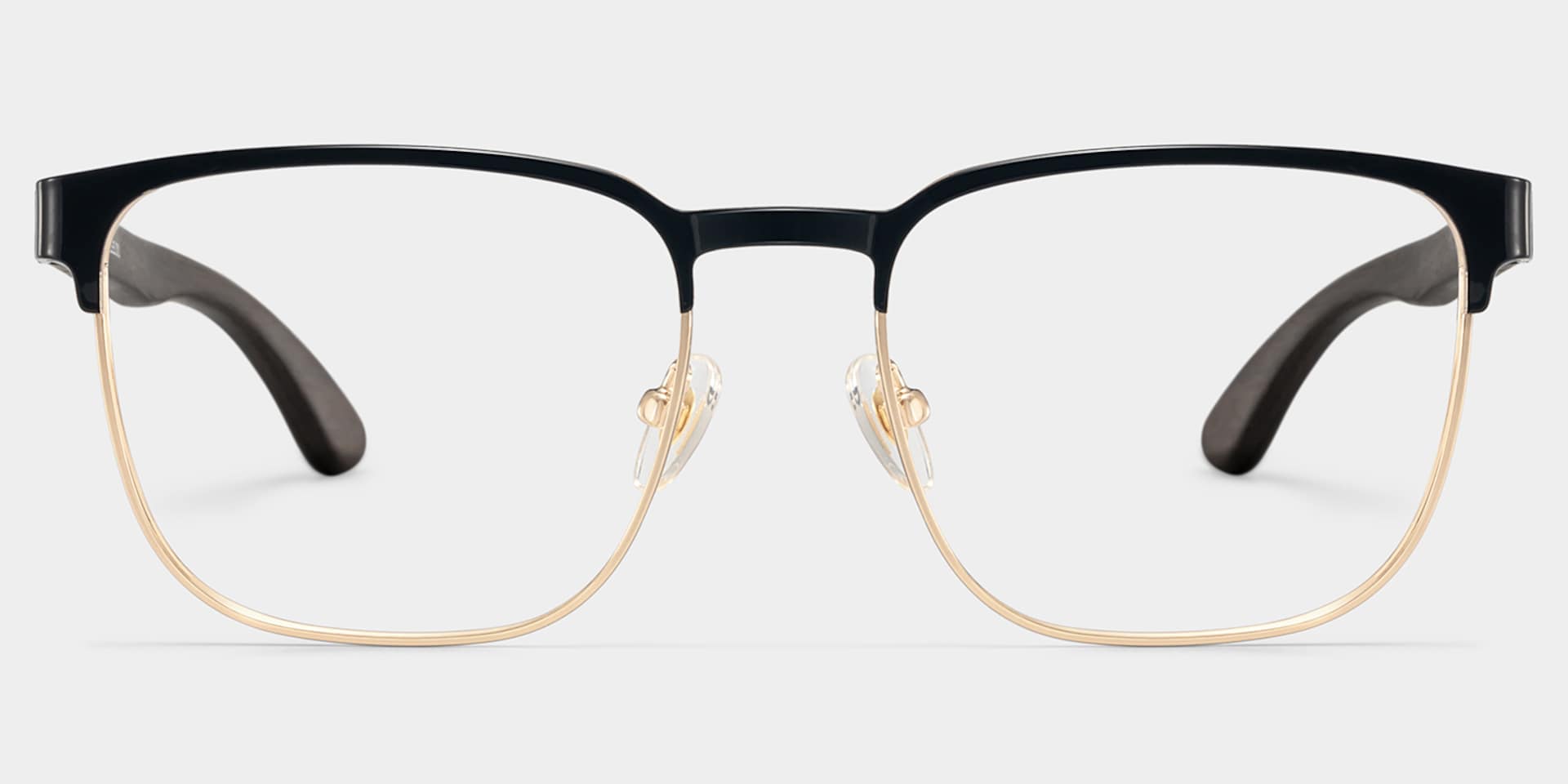 Luke black and gold browline glasses Online | ZEELOOL0
