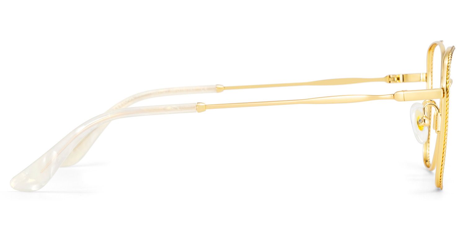 Kai Eyeglasses in Butterfly Gold Frame | Zeelool5