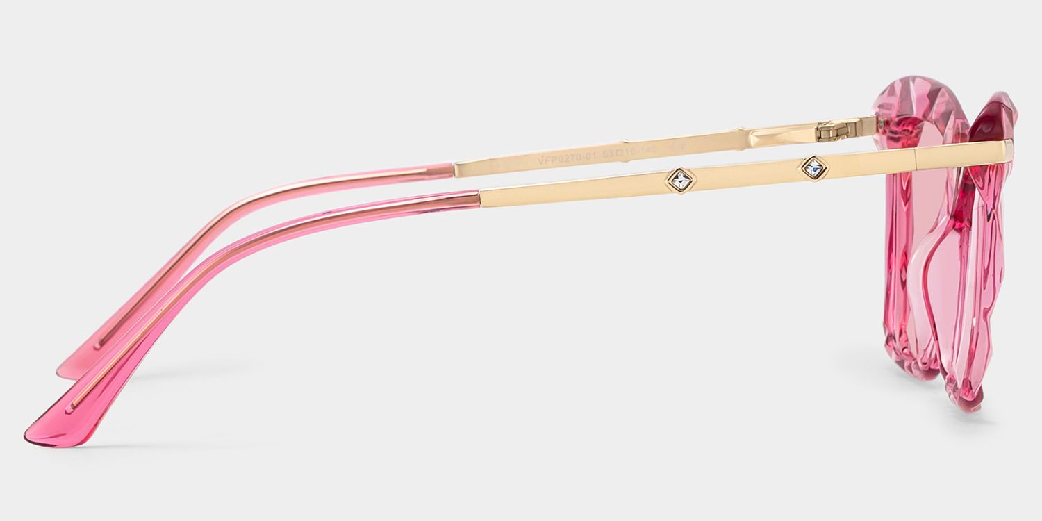 ジュリエットページ Juliet Cateye Pink Sunglasses | Zeelool Glasses