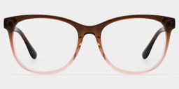 Julia Two-tone Rectangle Glasses0
