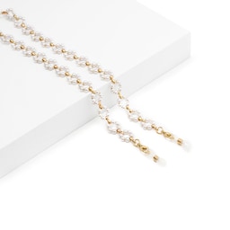 Simple Stylish Flower Shape White Eyewear Chains0