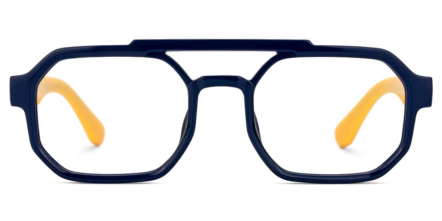 Aviator Salem Blue Color Frame Glasses | Zeelool0