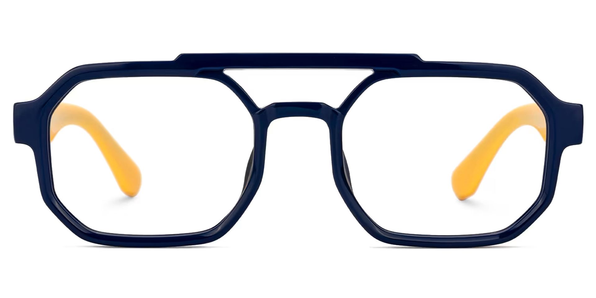 Aviator Salem Blue Color Frame Glasses | Zeelool0