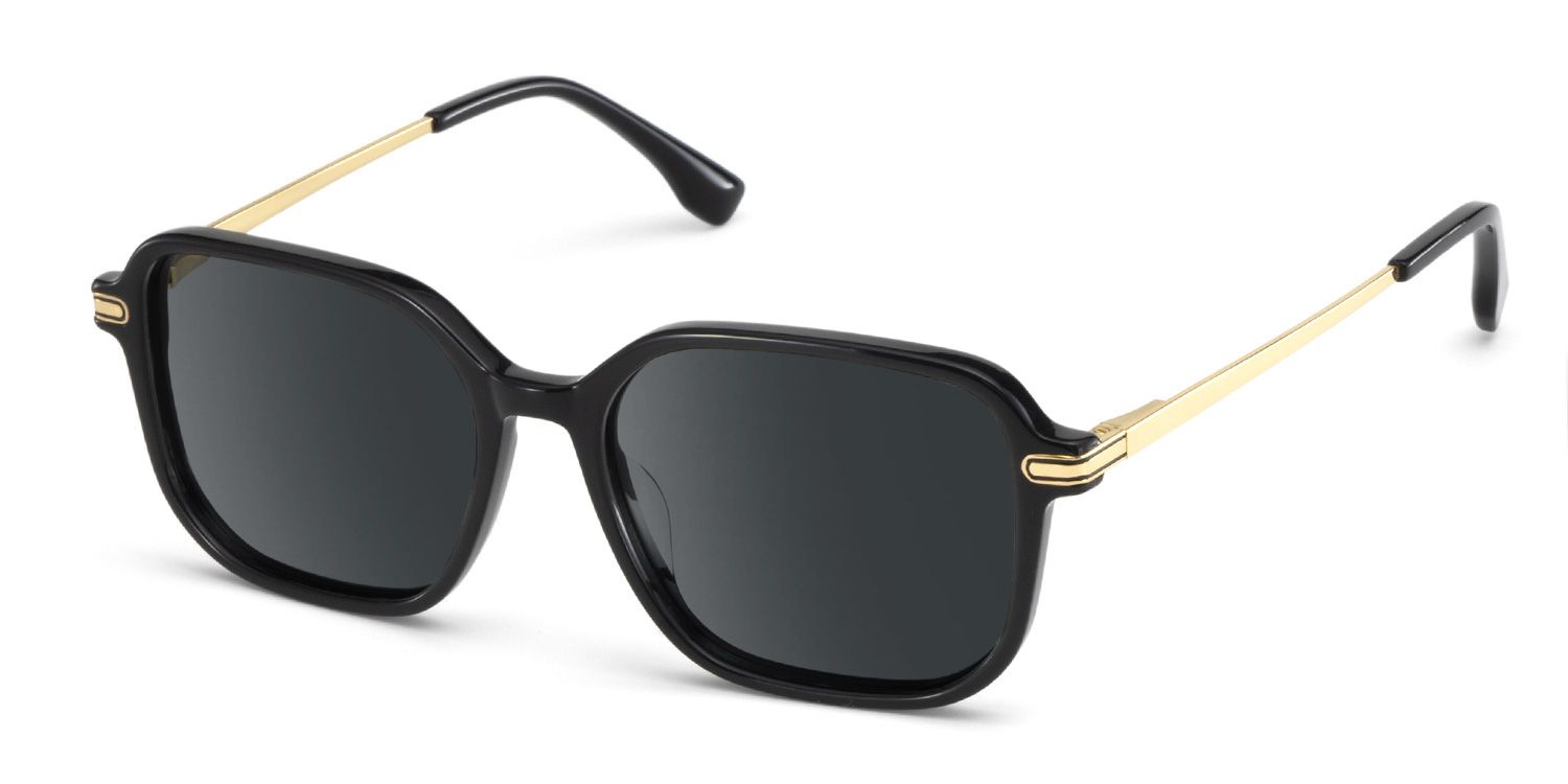 Jetson Black Rectangle Sunglasses Online | Zeelool2