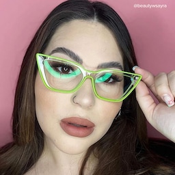 Yosef Cateye Green Glasses7