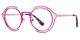 Frazer Round Purple Glasses1
