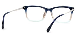Zane Rectangle Blue Glasses4